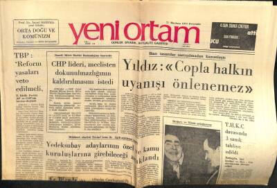 Yeni Ortam Gazetesi 21 Haziran 1973 - Brejnev Ve Nixon Şakalaşıyor - Ankarada Mahkumlar Açlık Grevine Başladı GZ119293 - 1