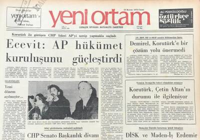 Yeni Ortam Gazetesi 23 Kasım 1973- Beyaz Saray da Yeni Skandal Bir Teyp Bantı Daha Silindi GZ39288 - 1