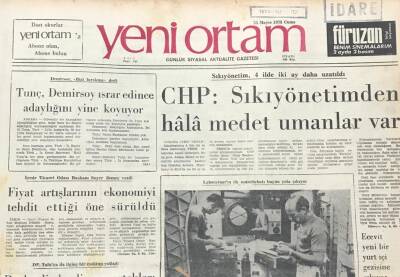 Yeni Ortam Gazetesi 25 Mayıs 1973- Amerika Basra Körfezine Silah Yığıyor GZ39344 - 1