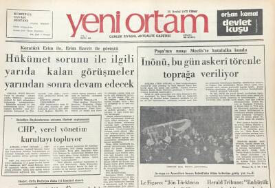 Yeni Ortam Gazetesi 28 Aralık 1973-Petrol Darlığı Dünyayı 1930lardakine Benzer Bir Ekonomik Krize Sürüklüyor GZ39322 - 1