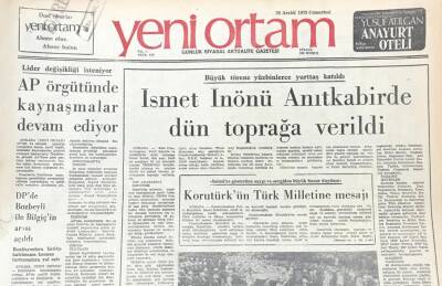 Yeni Ortam Gazetesi 29 Aralık 1973 -Sovyetler Iraktan Ucuza Petrol Alıp Bonn a Satmış GZ39448 - 1