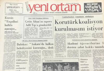 Yeni Ortam Gazetesi 29 Kasım 1973-Kıtlık Bütün Dünya Ülkelerini Tehdit Eder Bir Hal Alıyor GZ39292 - 1