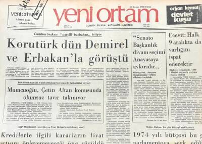 Yeni Ortam Gazetesi 30 Kasım 1973 -Bülent Ecevit Halk 9 Aralıkta Da Varlığını İspat Edecektir GZ39442 - 1