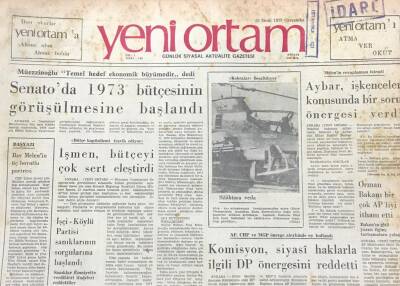Yeni Ortam Gazetesi 31 Ocak 1973 -Vietnam Savaşı Amerikaya 137 Milyar Dolara Maloldu GZ39444 - 1