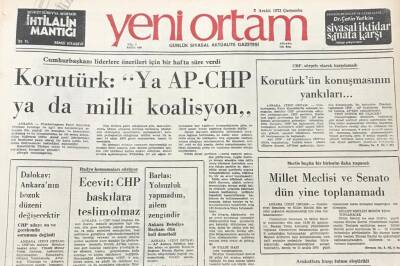 Yeni Ortam Gazetesi 5 Aralık 1973- Nato Ülkelerinde Atom Taşıyan Jetler Her An Alarmda Bekliyor GZ39328 - 1