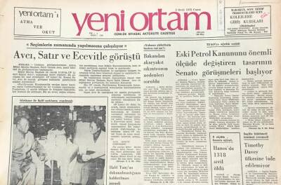 Yeni Ortam Gazetesi 5 Ocak 1973-Halil Tunçun Dukunulmazlığının Kaldırılması İstendi GZ39389 - 1