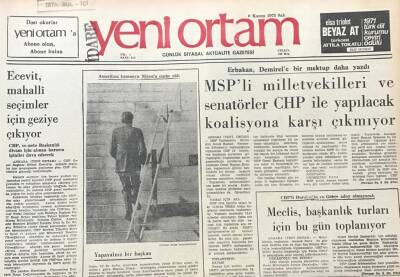 Yeni Ortam Gazetesi 6 Kasım 1973 -Ecevit ,Mahalli Seçimler İçin Geziye Çıkıyor GZ39410 - 1