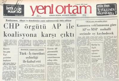Yeni Ortam Gazetesi 7 Aralık 1973-Alman İşçi Bulma Kurumu Yabancı İşçilere Cephe Aldı GZ39299 - 1