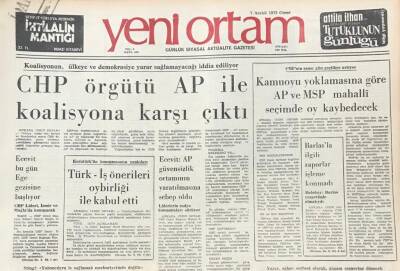 Yeni Ortam Gazetesi 7 Aralık 1973-Kıbrısta Denktaşa Muhalif Olanlar Fişlenmeye Başladı GZ39320 - 1