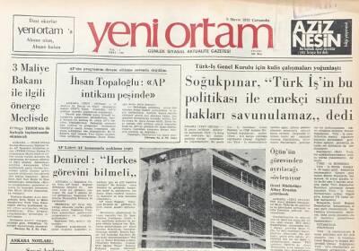 Yeni Ortam Gazetesi 9 Mayıs 1973-Lübnan -Filistin Arasında Dün Ateş-Kes Kararı Alındı GZ39302 - 1