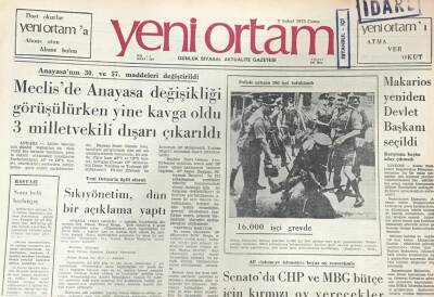 Yeni Ortam Gazetesi 9 Şubat 1973- Yeni Bir Para Bunalımı Bütün Dünyayı Tehdit Etmeye Başladı GZ39362 - 1