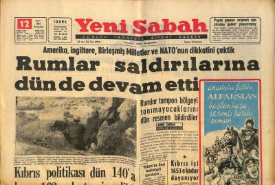 Yeni Sabah - 12 Mart 1964 - Rockefellerin Seçim İçin Hiç Şansı Yok - Okullar Krosunu Vefa Kazandı GZ124137 - 1