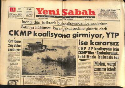 Yeni Sabah - 18 Aralık 1963 - Postaya Verilen Heykel Esrarını Muhafaza ediyor. - Ruslara Çıkacak Güreş Takımlarımız Belli Oldu. - 1