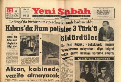 Yeni Sabah - 22 Aralık 1963 - THY Oto Fiyatına Uçak Satıyor - Milyonluk Takımın Kaptanı Şeref GZ124020 - 1