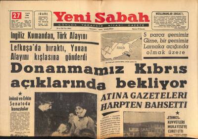 Yeni Sabah - 27 Aralık 1963 - 500 Rehine Türkün Hesabını Soruyoruz - Atatürk Koşusu Bugün Yapılıyor GZ124025 - 1