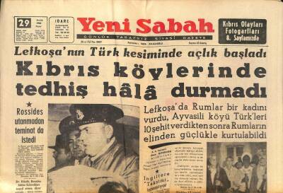 Yeni Sabah - 29 Aralık 1963 - 23 Kişilik Yaralı Kafilesi Dün Geldi - Kayseride 3000 Kadın Yürüyüş Yaptı GZ124026 - 1