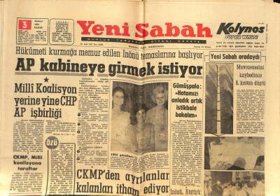 Yeni Sabah - 3 Haziran 1962 - Uçak Kazasının Cenazeleri Dün Kaldırıldı - Beşiktaş Fenerbahçeyi İkinci Yarıda Yendi GZ124016 - 1