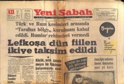 Yeni Sabah - 31 Aralık 1963 - Radyoyu Dinleyen 15 Er Heyecanlandı - Türk Halkı Yeni Seneye Kaderli Olarak Giriyor GZ124027 - 1