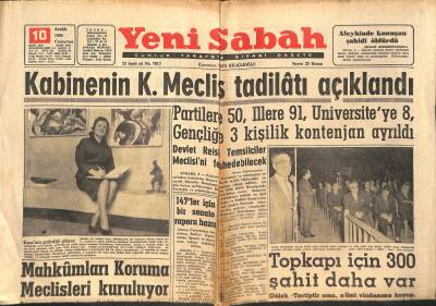 Yeni Sabah Gazetesi 10 Aralık 1960 - Kabinenin K. Meclis Tadilatı Açıklandı GZ124905 - 1
