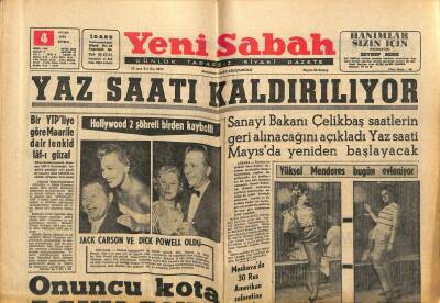 Yeni Sabah Gazetesi 12 Mart 1963 - Egede Zelzele Denizlide Mektepler Tatil Edildi - Bidault Dün İltica Hakkı Talep Etti GZ123766 - 1