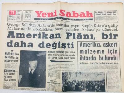 Yeni Sabah Gazetesi 12 Şubat 1964 - Rumlar Masum Bir Kadını Vurdu GZ53370 - 1