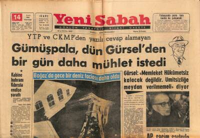Yeni Sabah Gazetesi 14 Aralık 1963 - Gümüşpala , Dün Gürselden Bir Gün Daha Mühlet İstedi GZ123886 - 1
