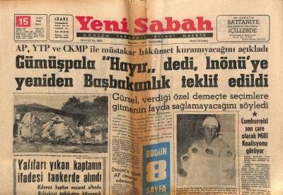 Yeni Sabah Gazetesi 15 Aralık 1963 - Ayhan Işık Bir Kara Liste Yaptı - Sinatranın Ödediği Paralar Dün Bulundu GZ123887 - 1