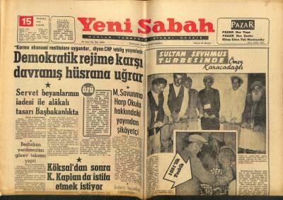Yeni Sabah Gazetesi 15 Temmuz 1962 - Barzaniler 4 Irak Uçağını Düşürdü - Demokratik Rejime Karşı Davranış Hüsrana Uğrar GZ123750 - 1