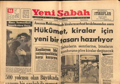 Yeni Sabah Gazetesi 16 Nisan 1963 - Ragıp Gümüşpalanın İstifasını İsteyenlerin APden İhracı İstendi GZ123891 - 1