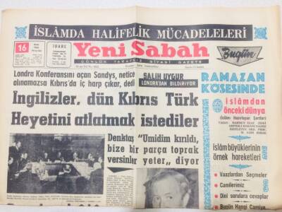 Yeni Sabah Gazetesi 16 Ocak 1964 - İngilizler Kıbrıs Türk Heyetini Atlatmak İstediler GZ53355 - 1