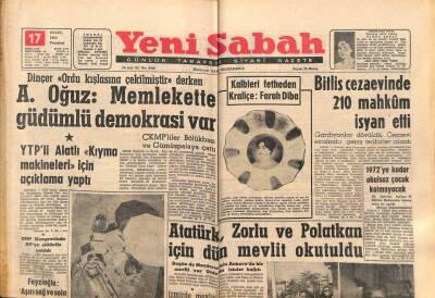 Yeni Sabah Gazetesi 17 Eylül 1962 - Atatürk , Zorlu Ve Polatkan İçin Dün Mevlit Okutuldu GZ82305 - 1