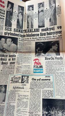 Yeni Sabah Gazetesi 17 Kasım 1963 - Ses Sanatkârları Makyaj Ve Giyimleri İçin Binlerce Lira Harcıyor * Zeki Müren - Gönül Yazar - Nezahat Bayram GZ123829 - 2
