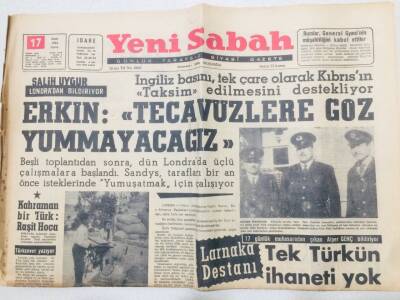 Yeni Sabah Gazetesi 17 Ocak 1964 - Kıbrısta Çok Sıkı Tedbirler Alınıyor GZ53354 - 1