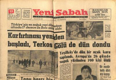 Yeni Sabah Gazetesi 19 Ocak 1963 - Belçika 12 Bin İşçi İstiyor - AP , Af Mitinginden Vazgeçti GZ123810 - 1