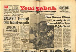 Yeni Sabah Gazetesi 2 Ağustos 1962 - Eminsu Derneği Dün İnönüye Çattı GZ65567 - 1