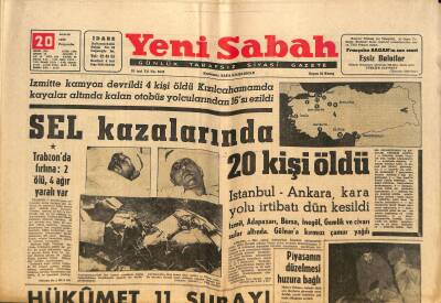 Yeni Sabah Gazetesi - 20 Aralık 1962 - Tornacı Güzeli İle Amerikalı Talibi Anlaştı - Üç Büyükler Bu Haftaki Rakiplerinden Çekiniyor GZ124149 - 1