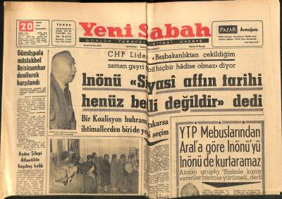 Yeni Sabah Gazetesi 20 Mart 1963 - Süreyyanın Aşkları - Aydın Şilepi Atlantikte Başıboş Kaldı GZ123769 - 1