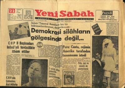 Yeni Sabah Gazetesi 22 Temmuz 1962 - Prenses Fazıla Evliliği Düşünmüyor - Palermo , Metini Vermeye Razı Oldu GZ123840 - 1