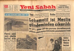 Yeni Sabah Gazetesi 23 Ekim 1963 - Florya Sahil Yolu Çöplük Halini Aldı - Türkan Şoray Şişmanlıyor GZ148850 - 1