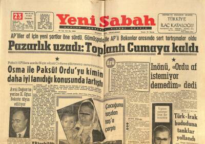 Yeni Sabah Gazetesi - 23 Mayıs 1962 - Kağıthanede Jandarma İle Halk Birbirine Girdi - Önce Zehirledi Sonra Soydu GZ124215 - 1