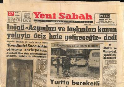 Yeni Sabah Gazetesi - 27 Eylül 1962 - Kızkulesi Açığında 2 Gemi Çarpıştı GZ110302 - 1