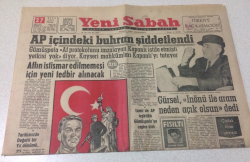Yeni Sabah Gazetesi 27 Mayıs 1962 - AP İçindeki Buhran Şiddetlendi - GZ15475 - 2