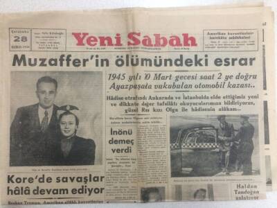 Yeni Sabah Gazetesi 28 Haziran 1950 - Korede Savaşlar Devam Ediyor GZ52205 - 1