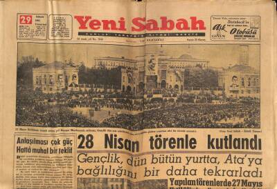 Yeni Sabah Gazetesi 29 Nisan 1961 - Antalya Dün Sel Felaketine Uğradı - CENTO Toplantısı Dün Gece Sona Erdi GZ124093 - 1