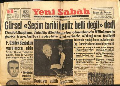 Yeni Sabah Gazetesi 3 Mart 1961 - Hasan Ali Yücel Dün Defnedildi - Egesel Bumin Sadisttir dedi GZ124075 - 1