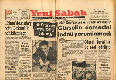 Yeni Sabah Gazetesi 30 Nisan 1962 - Prenses Sofiaya Hediyeler Yağıyor - Gürsel , Tural İle Üç Saat Görüştü GZ123788 - 1