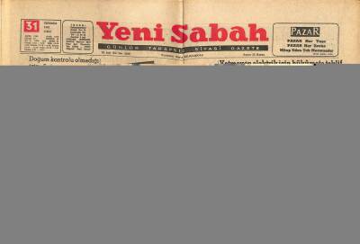Yeni Sabah Gazetesi 31 Temmuz 1962 - Floryada Yeniden İnşaata Başlanabilecek - Osman Oğuz Çetesi Teslim Oldu GZ123843 - 1