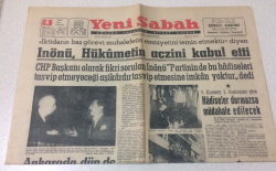 Yeni Sabah Gazetesi 4 Ekim 1962 - İnönü Hükümetin Aczini Kabul Etti - GZ15490 - 1