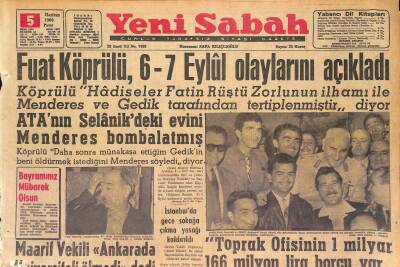 Yeni Sabah Gazetesi 5 Haziran 1960 - İstanbulda Gece Sokağa Çıkma Yasağı Kaldırıldı - Menderes Eşinin Aydına Gitmesine Razı Olmadı GZ125280 - 1