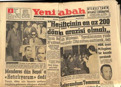 Yeni Sabah Gazetesi 6 Haziran 1961 - Kennedy İle Kruşçef Görüşmesinin Tepkisi - Nuri Yamut Vefat Etti GZ124098 - 1